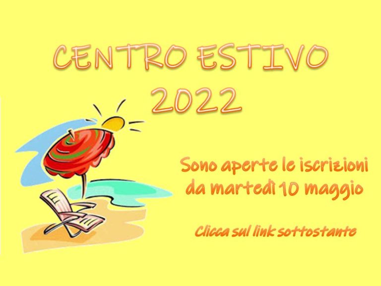 CENTRO ESTIVO 2022